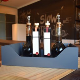 Porta Objetos de Parede Organizador de Acessórios 30x20cm Grande Cinza Masutti Organize - 2 Porta Objetos de Parede Organizador de Acessórios 30x20cm Grande Cinza Masutti Organize - 2