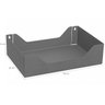 Porta Objetos de Parede Organizador de Acessórios 30x20cm Grande Cinza Masutti Organize - 3