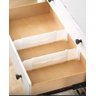 Kit 4 Organizador Divisoria De Gavetas Ajustavel Branco - 4