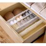 Kit 4 Organizador Divisoria De Gavetas Ajustavel Branco - 5