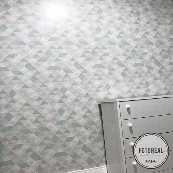 Papel de Parede Triângulo Mix Marrom - 58x300cm - 3
