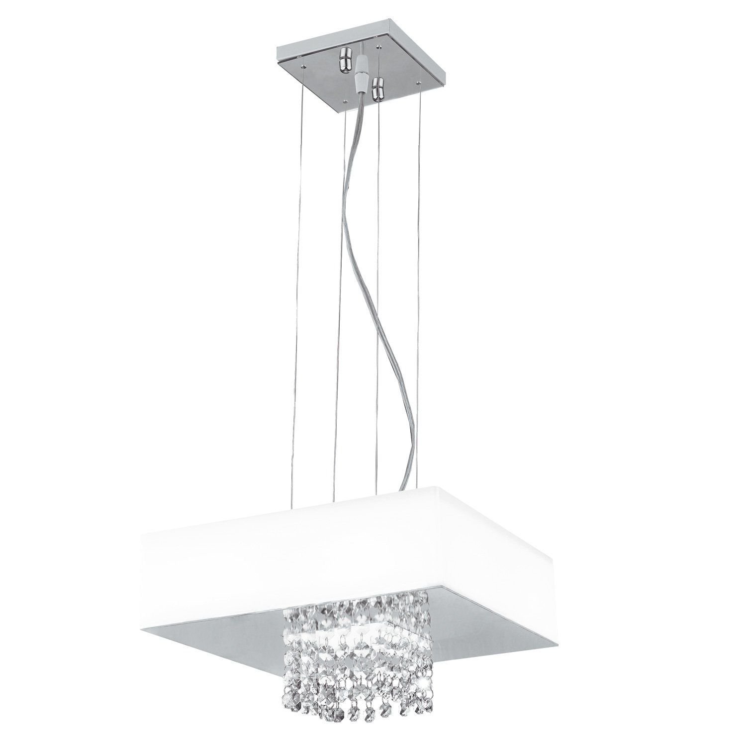 Pendente Vienna Led 1x20w 127v 6.400k Acrílico Bco 30x30cm Llum Bronzearte