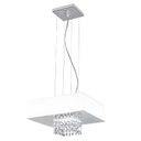 Ver imagem 1 de Pendente Vienna Led 1x20w 127v 6.400k Acrílico Bco 30x30cm Llum Bronzearte