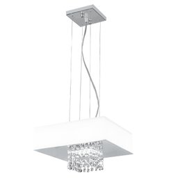 Pendente Vienna Led 1x20w 127v 6.400k Acrílico Bco 30x30cm Llum Bronzearte - 1
