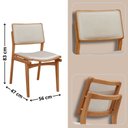 Ver imagem 3 de Mesa Patros Tampo 120cm Laminado Barril com 4 Cadeiras Eva Moderna Mobília