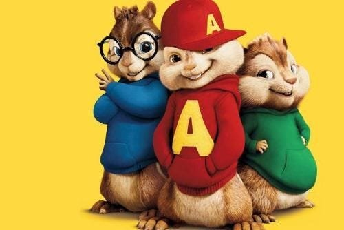 Painel Lona Alvin E Os Esquilos mod03 - 1,8 M X 1,2 M - 1