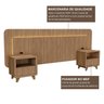 Cabeceira Casal Queen com 2 Mesas de Cabeceira Led 3000k e Tomadas 100% Mdf Mabel - 9