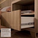Ver mais imagens de Cabeceira Casal Queen com 2 Mesas de Cabeceira LED 3000k e Tomadas 100% MDF Mabel