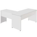 Ver imagem 7 de Escrivaninha em L Escritório Pés Painel 150cm Branco F5 Office