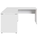 Ver imagem 2 de Escrivaninha em L Escritório Pés Painel 150cm Branco F5 Office