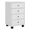 Gaveteiro Comoda Mesa de Cabeceira 4g Presence - Nanda Decor: Branco - 1