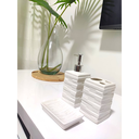 Ver imagem 6 de Kit Banheiro Decorado Lavabo Moderno Saboneteira Porcelana:branco5092