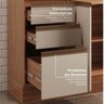 Cozinha Modulada 5 Peças com Armários, Balcões e Torre Quente Aroeira CabeCasa MadeiraOriginals - 14