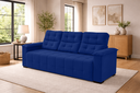 Ver imagem 1 de Sofá 03 Lugares Elegance Plus Sofisticato - Azul
