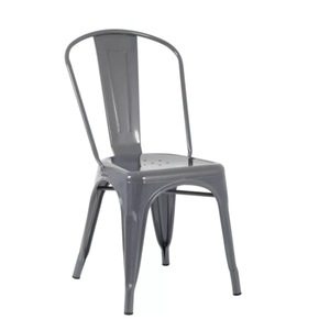 Cadeira Iron Tolix Design Industrial Jantar Cozinha Cinza Escuro