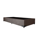 Ver imagem 3 de Cama Box Solteiro Colchão Mola Ensacada Premium + Box Suede 60x88x188 Cor:marrom