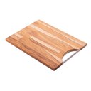 Ver imagem 1 de Tábua com Alça de Aço Inox Woodart Teca de Madeira 40cm