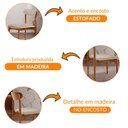 Ver imagem 7 de Conjunto com 2 Cadeiras Noronha Moderna Mobília Linho Premium Imbuia