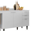 Ver imagem 7 de Armário de Cozinha Cp12 e Tampo 118cm Pérola M24 Branco - Mpozenato