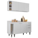 Ver imagem 3 de Armário de Cozinha Cp12 e Tampo 118cm Pérola M24 Branco - Mpozenato