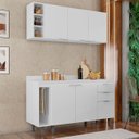 Ver imagem 1 de Armário de Cozinha Cp12 e Tampo 118cm Pérola M24 Branco - Mpozenato