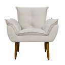 Ver imagem 2 de Kit 4 Poltronas Decorativa Sala e Quarto Opala Suede Herrero:bege