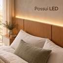 Ver imagem 4 de Cabeceira Casal com LED e 2 Mesas de Cabeceira Lumina Box