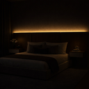 Ver imagem 4 de Cabeceira Casal com Led e 2 Mesas de Cabeceira Lumina Box