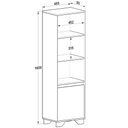 Ver imagem 1 de Rack com Painel 50" Estante em Mdp Branco com Siena
