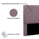 Ver imagem 3 de Cabeceira Queen 1,60m Ravenna Veludo - Pallazio - Uva