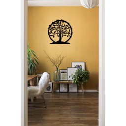 Aplique De Parede Em Mdf 6mm Vazado Mandala Árvore Da Vida - 7