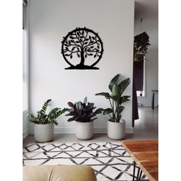 Aplique De Parede Em Mdf 6mm Vazado Mandala Árvore Da Vida - 5