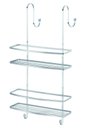 Ver imagem 1 de Suporte Duplo Porta Shampoo Laminado Cromado Para Box - Kit com 2 unid