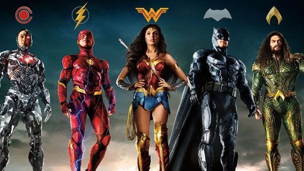 Painel Lona Liga da Justiça mod09 - 1,5 M X 1 M - 1