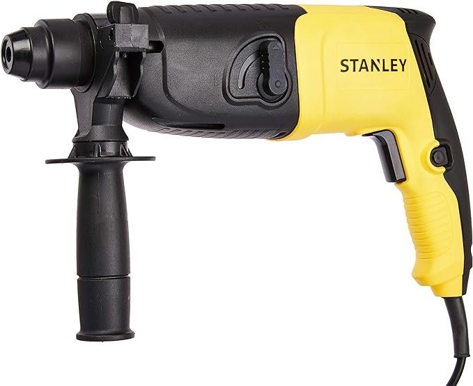 Martelete Perfurador Stanley Sds Plus Com 1,34j Ideal Para Furos Em Alvenaria E Concreto Com Maleta 