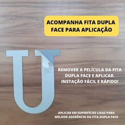 Palavra em Acrílico Espelhado "jesus" - Modelo 2 com 70cm Altura Dourado - 3