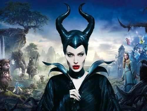 Painel Lona Malévola Maleficent mod01 - 2,4 M X 1,3 M - 1