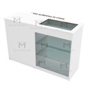 Ver imagem 3 de BALCÃO VITRINE EXPOSITOR 2 GAVETAS M518.B (LOJA, COMÉRCIO) MUNDI MOVEIS