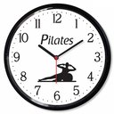 Ver imagem 1 de Relogio Parede Pilates Yoga Branco Decoracao Academia Studio Fitness Exercicio Fisico Presente
