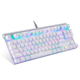 TECLADO MECANICO MOTOSPEED CK101 BRANCO COMPACTO SWITCH AZUL RGB - 3
