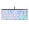 TECLADO MECANICO MOTOSPEED CK101 BRANCO COMPACTO SWITCH AZUL RGB - 1