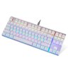 TECLADO MECANICO MOTOSPEED CK101 BRANCO COMPACTO SWITCH AZUL RGB - 2