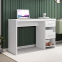 Ver imagem 1 de Escrivaninha Duna 2 Gavetas 108cm Branca