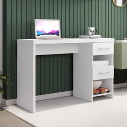 Escrivaninha Duna 2 Gavetas 108cm Branca - 1