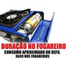 Fogão Portátil Nautika Fogareiro Com Maleta 2 Gas + Canivete - 4