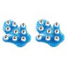 Kit Par de luvas massagem corporal estética com 9 esferas:Azul - 1