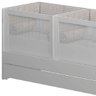 Berço Gêmeos Para Quarto Infantil Sol e Mar Branco Acetinado - Divicar Móveis - 3