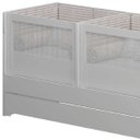 Ver imagem 3 de Berço Gêmeos Para Quarto Infantil Sol e Mar Branco Acetinado - Divicar Móveis