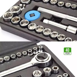 Kit Grampeador Profissional para Madeira Tapeçaria + Jogo Soquete - 6