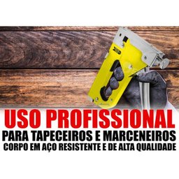 Kit Grampeador Profissional para Madeira Tapeçaria + Jogo Soquete - 4